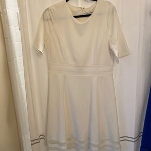 Calvin Klein white skater dress